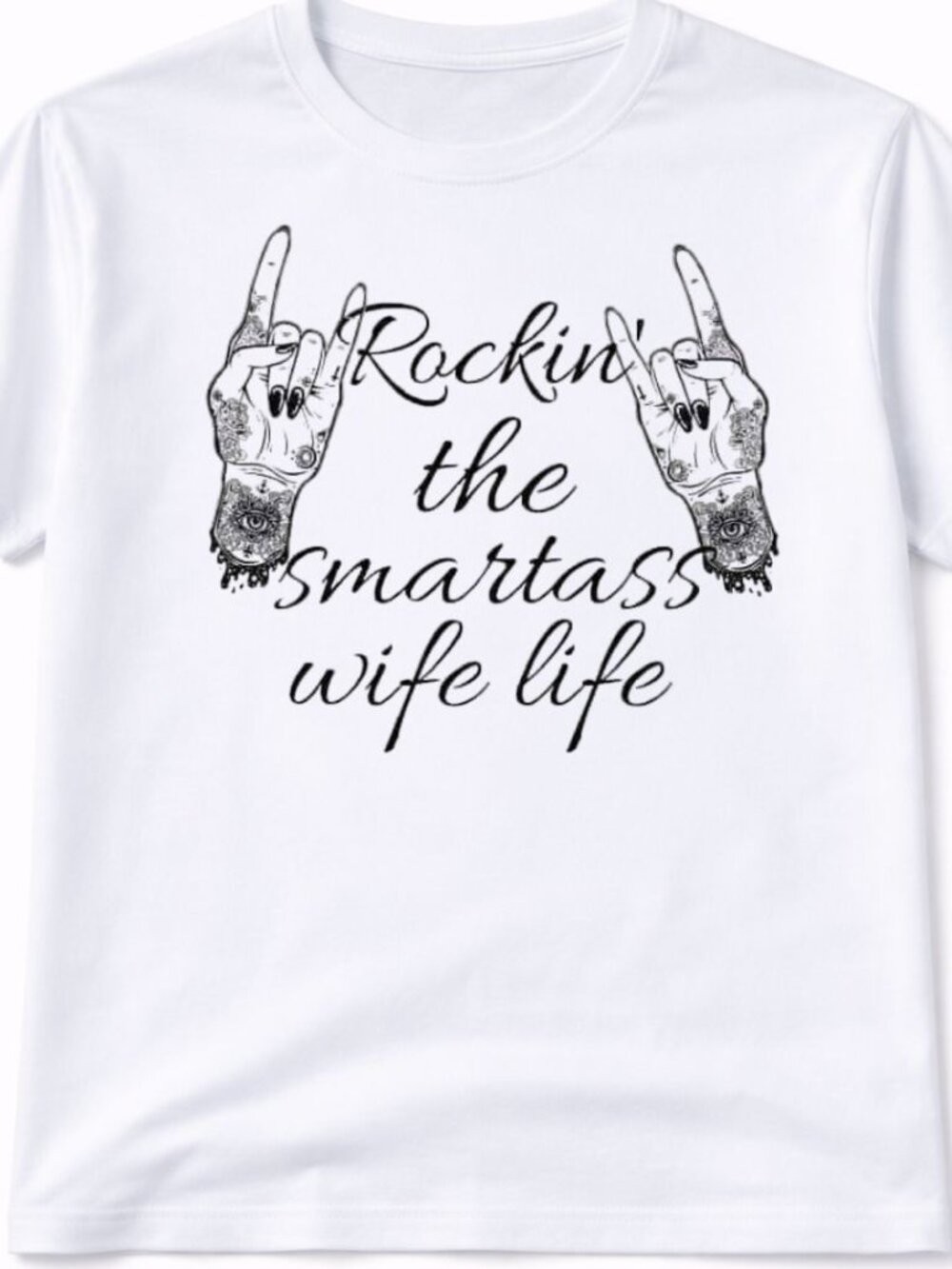 Wife Life Graphic T Shirt Trendy Boutique Style Tee Womens Tops White